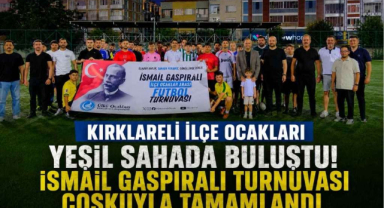 Kırklareli İlçe Ocakları Yeşil Sahada Buluştu! İsmail Gaspıralı Turnuvası Coşkuyla Tamamlandı