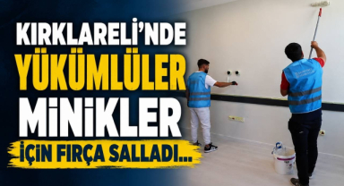 Kırklareli'nde Yükümlüler Minikler İçin Fırça Salladı…