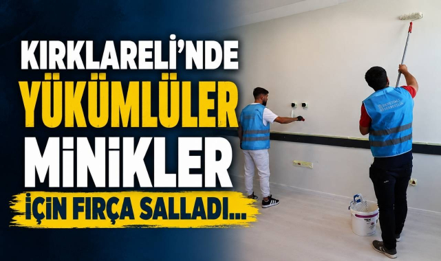 Kırklareli'nde Yükümlüler Minikler İçin Fırça Salladı…