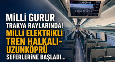 Milli Gurur Trakya Raylarında! Milli Elektrikli Tren Halkalı-Uzunköprü Seferlerine Başladı…