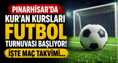 Pınarhisar'da Kur'an Kursları Futbol Turnuvası Başlıyor! İşte Maç Takvimi…
