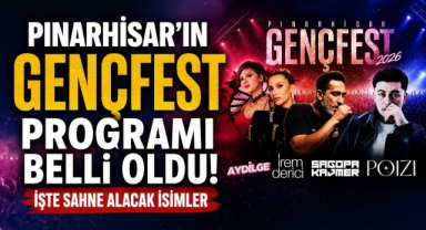 Pınarhisar'ın GençFest Programı Belli Oldu! İşte Sahne Alacak İsimler