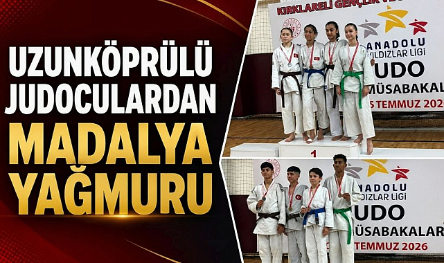 Uzunköprülü Judoculardan Madalya Yağmuru