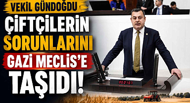 Vekil Gündoğdu Çiftçilerin Sorunlarını Gazi Meclise Taşıdı