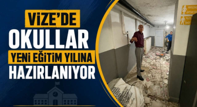 Vize'de Okullar Yeni Eğitim Yılına Hazırlanıyor