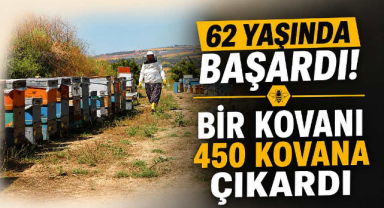 62 Yaşında Başardı! Bir Kovanı 450 Kovana Çıkardı