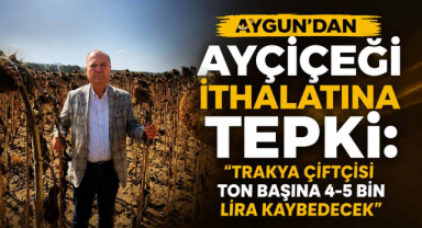 Aygun'dan Ayçiçeği İthalatına Tepki: