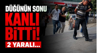 Düğünün Sonu Kanlı Bitti! 2 Yaralı...
