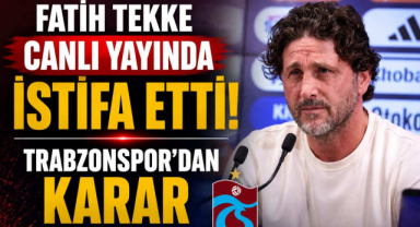 Fatih Tekke Canlı Yayında İstifa Etti! Trabzonspor’dan Karar