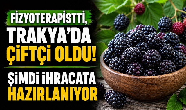 Fizyoterapistti, Trakya'da Çiftçi Oldu! Şimdi İhracata Hazırlanıyor