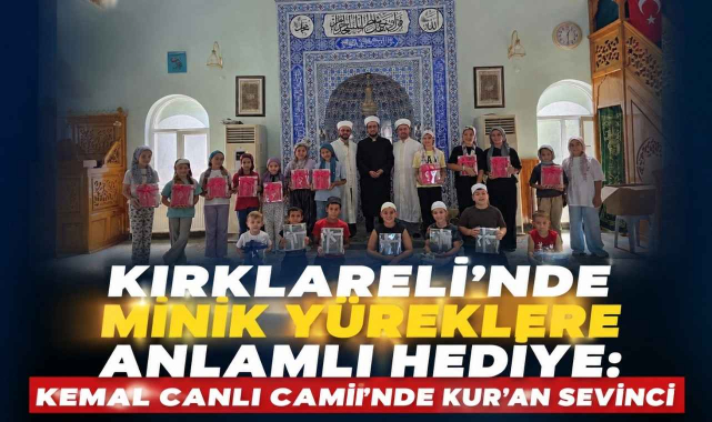 Kırklareli’nde Minik Yüreklere Anlamlı Hediye: Kemal Canlı Camii’nde Kur'an Sevinci