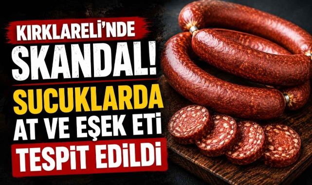 Kırklareli’nde Skandal! Sucuklarda At ve Eşek Eti Tespit Edildi