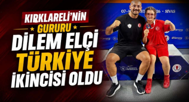 Kırklareli’nin Gururu Dilem Elçi Türkiye İkincisi Oldu 