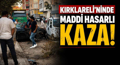 Kırklareli'ninde Maddi Hasarlı Kaza!