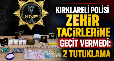 Kırklareli Polisi Zehir Tacirlerine Geçit Vermedi: 2 Tutuklama