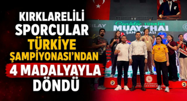 Kırklarelili Sporcular Türkiye Şampiyonası’ndan 4 Madalyayla Döndü
