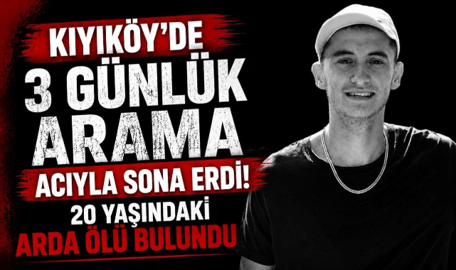 Kıyıköy’de 3 Günlük Arama Acıyla Sona Erdi! 20 Yaşındaki Arda Ölü Bulundu