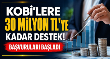 KOBİ’lere 30 Milyon TL’ye Kadar Destek Başvuruları Başladı
