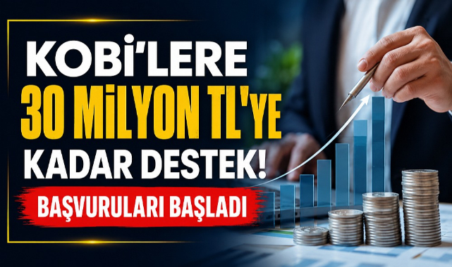 KOBİ’lere 30 Milyon TL’ye Kadar Destek Başvuruları Başladı
