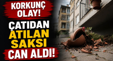 Korkunç Olay! Çatıdan Atılan Saksı Can Aldı