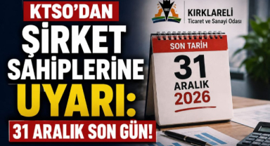 KTSO'dan Şirket Sahiplerine Uyarı: 31 Aralık Son Gün