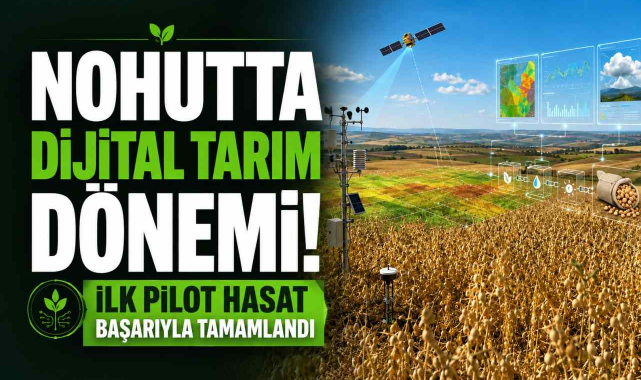 Nohutta Dijital Tarım Dönemi! İlk Pilot Hasat Başarıyla Tamamlandı