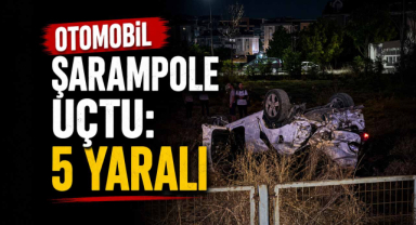 Otomobil Şarampole Uçtu: 5 Yaralı