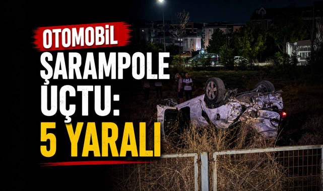 Otomobil Şarampole Uçtu: 5 Yaralı