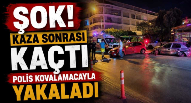Şok! Kaza Sonrası Kaçtı Polis Kovalamacayla Yakaladı