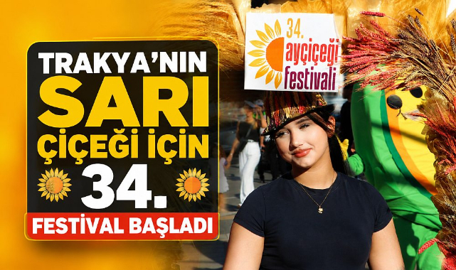 Trakya’nın Sarı Çiçeği İçin 34. Festival Başladı