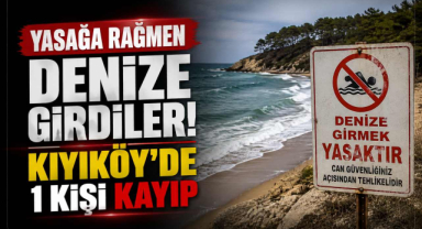 Yasağa Rağmen Denize Girdiler! Kıyıköy’de 1 Kişi Kayıp