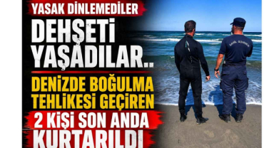 Yasak Dinlemediler, Dehşeti Yaşadılar.. Denizde Boğulma Tehlikesi Geçiren 2 Kişi Son Anda Kurtarıldı