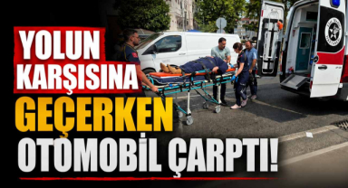 Yolun Karşısına Geçerken Otomobil Çarptı!
