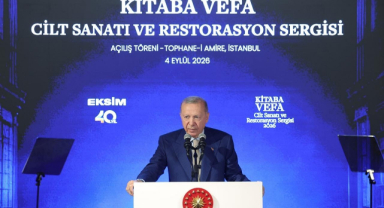 Cumhurbaşkanı Erdoğan, “Kitaba Vefa: Cilt Sanatı ve Restorasyon Sergisi” programına katıldı