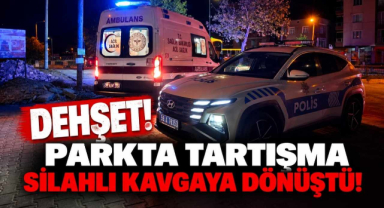 Dehşet! Parkta Tartışma Silahlı Kavgaya Dönüştü! 