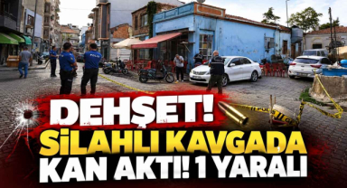 Dehşet! Silahlı Kavgada Kan Aktı! 1 Yaralı…