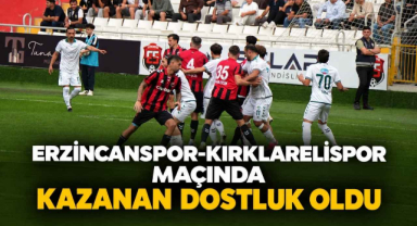 Erzincanspor-Kırklarelispor Maçında Kazanan Dostluk Oldu