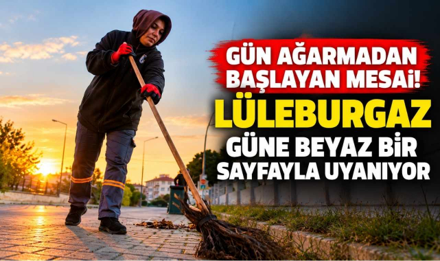 Gün Ağarmadan Başlayan Mesai! Lüleburgaz Güne Beyaz Bir Sayfayla Uyanıyor