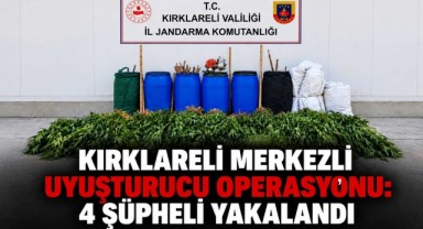 Kırklareli Merkezli Uyuşturucu Operasyonu: 4 Şüpheli Yakalandı