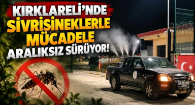 Kırklareli’nde Sivrisineklerle Mücadele Aralıksız Sürüyor!