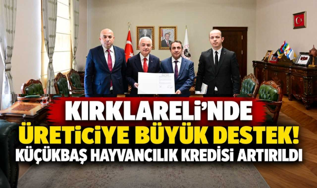 Kırklareli'nde Üreticiye Büyük Destek! Küçükbaş Hayvancılık Kredisi Artırıldı