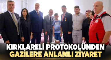 Kırklareli Protokolünden Gazilere Anlamlı Ziyaret