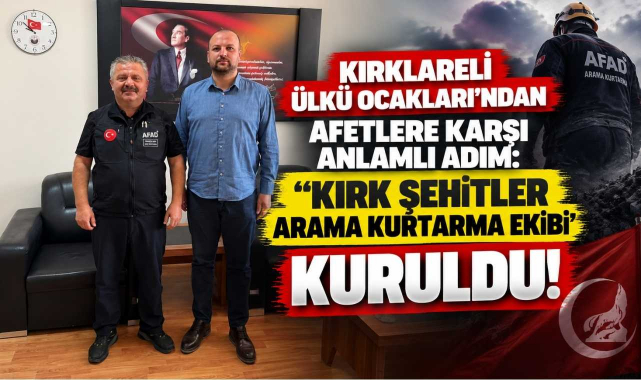 Kırklareli Ülkü Ocakları'ndan Afetlere Karşı Anlamlı Adım: