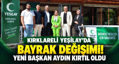 Kırklareli Yeşilay'da Başkanlık Değişimi! Yeni Başkan Aydın Kırtıl Oldu