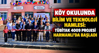 Köy Okulunda Bilim ve Teknoloji Hamlesi! TÜBİTAK 4009 Projesi Harmanlı’da Başladı