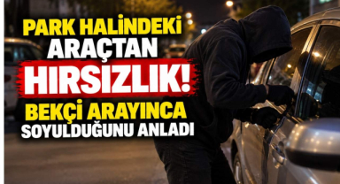 Park Halindeki Araçtan Hırsızlık! Bekçi Arayınca Soyulduğunu Anladı