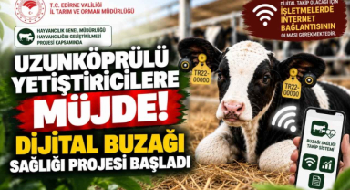 Uzunköprülü Yetiştiricilere Müjde! Dijital Buzağı Sağlığı Projesi Başladı
