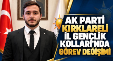 AK Parti Kırklareli İl Gençlik Kolları’nda Görev Değişimi