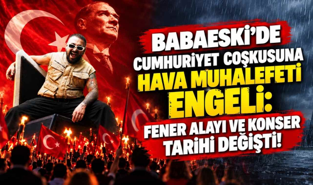 Babaeski'de Cumhuriyet Coşkusuna Hava Muhalefeti Engeli: Fener Alayı ve Konser Tarihi Değişti!