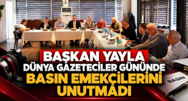 Başkan Yayla Dünya Gazeteciler Gününde Basın Emekçilerini Unutmadı